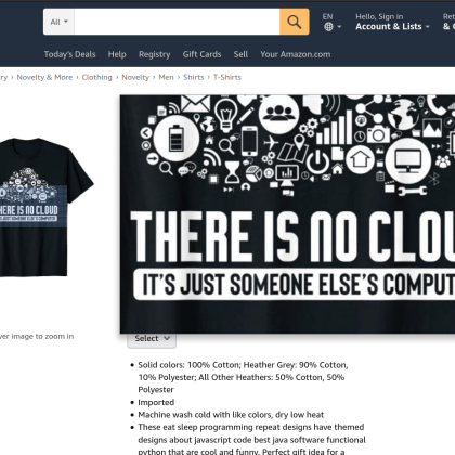 There is no cloud